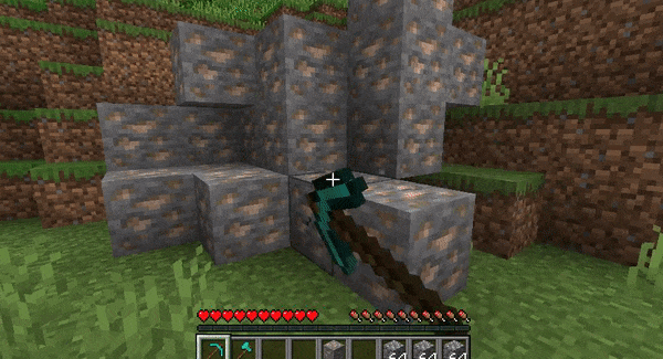 Vein Mining iron ore
