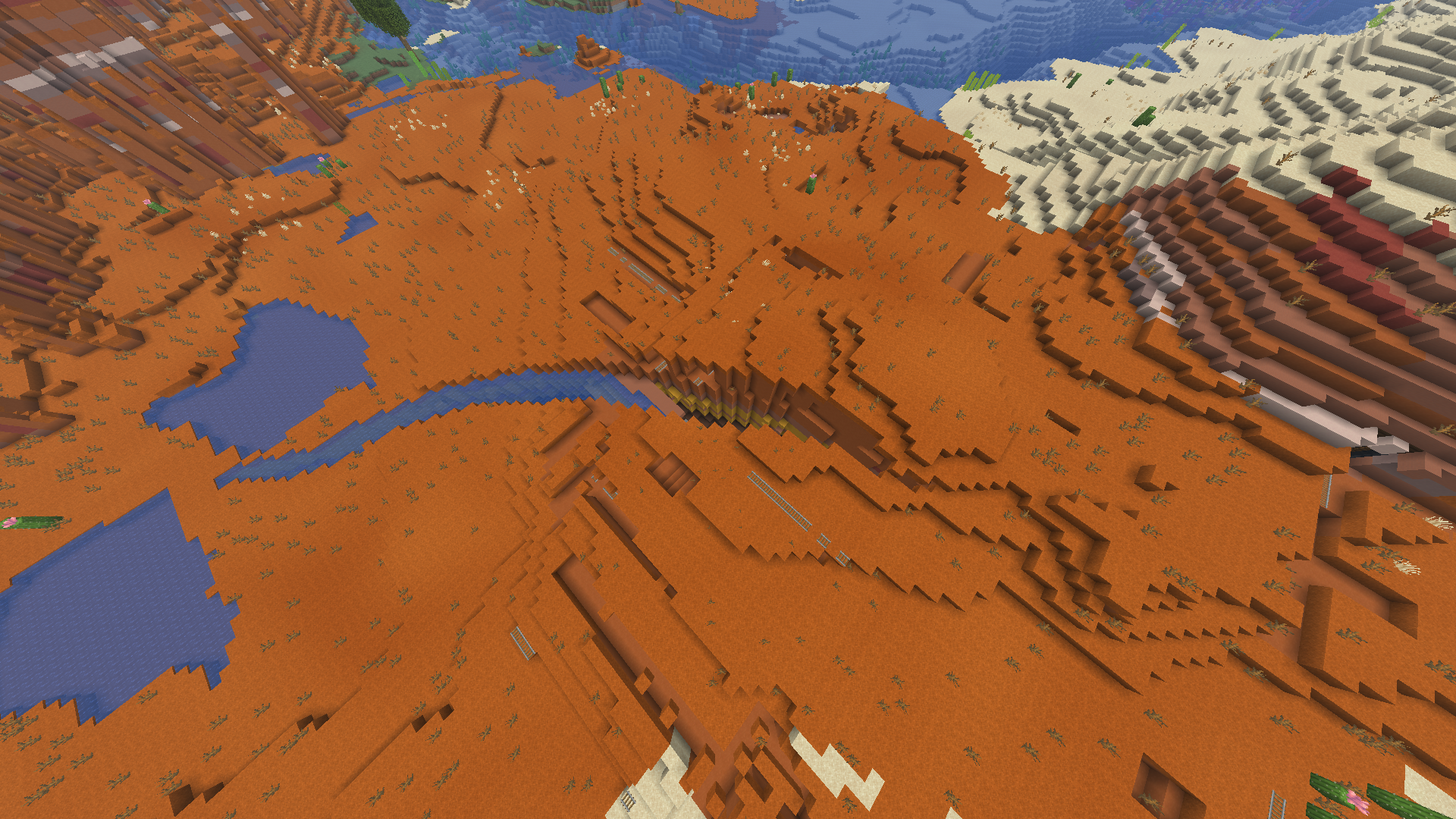 A view of a badlands