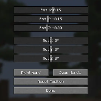 menu left hand