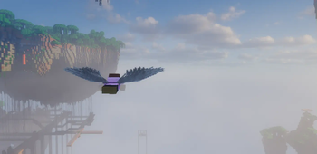 Player Flying With Wings