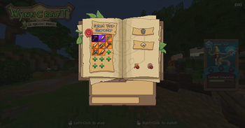 Class Select screen