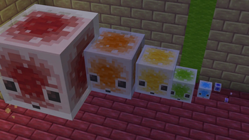 Multiple Sulfur Cube Sizes (from 3 to 1/16)
