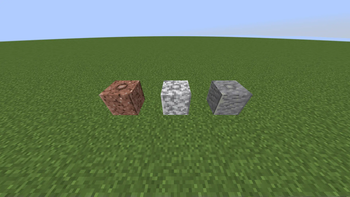 Granite, Diorite, and Andesite Pillars.