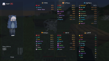 /tiers menu