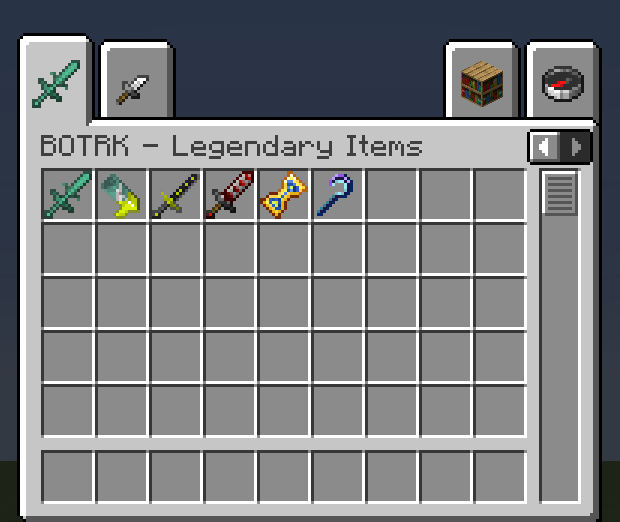 All the current Legendary Items