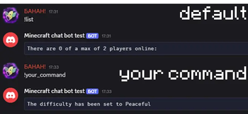 Support for your commands in the bot!