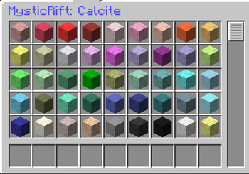 calcite tab.