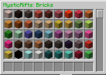 bricks tab.