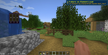 An image just after world load