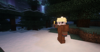 New cashmere hat in Snowy taiga