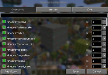 Block GUI