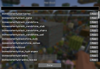 Block GUI