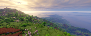 Mountain peak scenic view