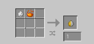 Half of a Blaze Spawn Egg Recipe