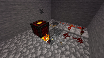 Simple nether forge setup