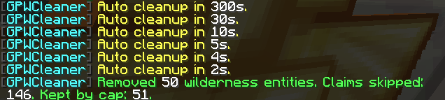 Chat for when a clean is scheduled
