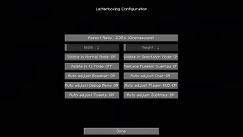 Configuration Menu