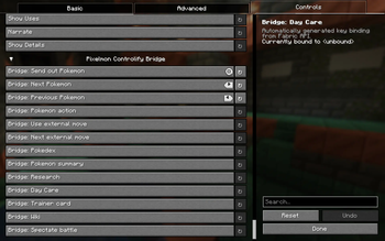 Controller bindings added by the mod
