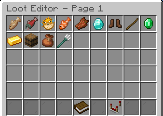 Example of what a loot menu might look like