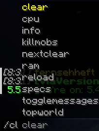 ClearLag Commands Updatet