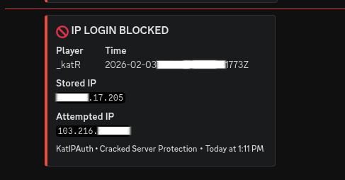 Webhook alert