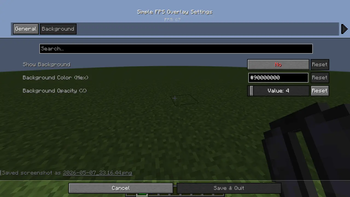 BackGround setting 