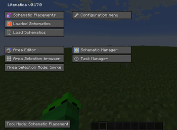 Litematica Menu