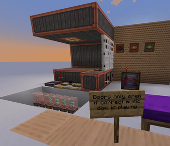 Example using the Analog Gate and Measuring Redstone Link