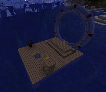 Stargate and Rings on a ship