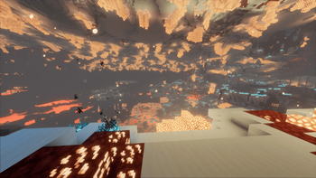 Glowstone nether biome