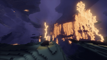 Glowstone end biome