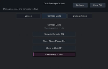Damage Dealt