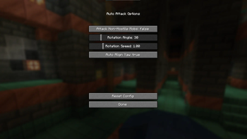 Config Screen accessible with Mod Menu