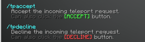 /tpaccept and /tpdecline