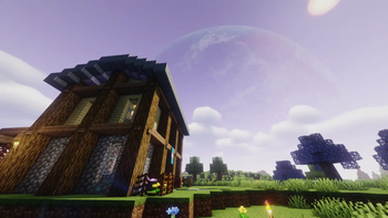 A quick house I made under the planet's gaze