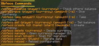 Commands