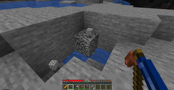 Lapis Lazuli Tipped Copper Pickaxe In Action