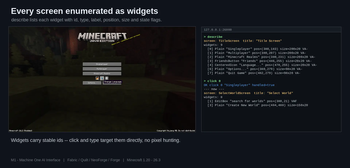 Screens as widgets