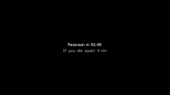 The respawn screen