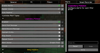 Alert Config Screen