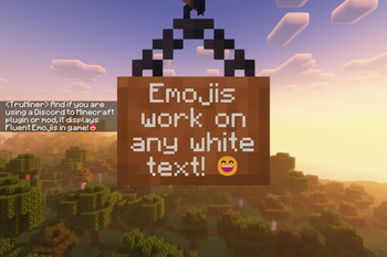 Emojis work on any white text!