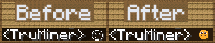 Fluent Emoji vs Minecraft Emoji in Chat