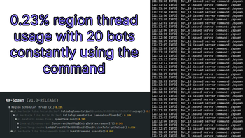 Thread usage with 20 bots running /spawn