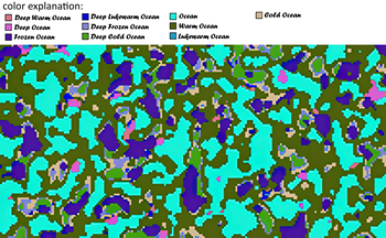 The old world generation layout pre 1.18