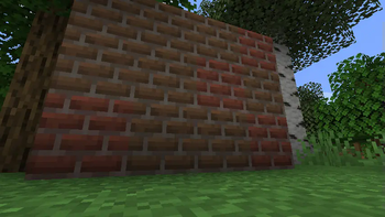 A degraded wall,