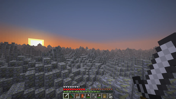 Landfill biome in the sunset