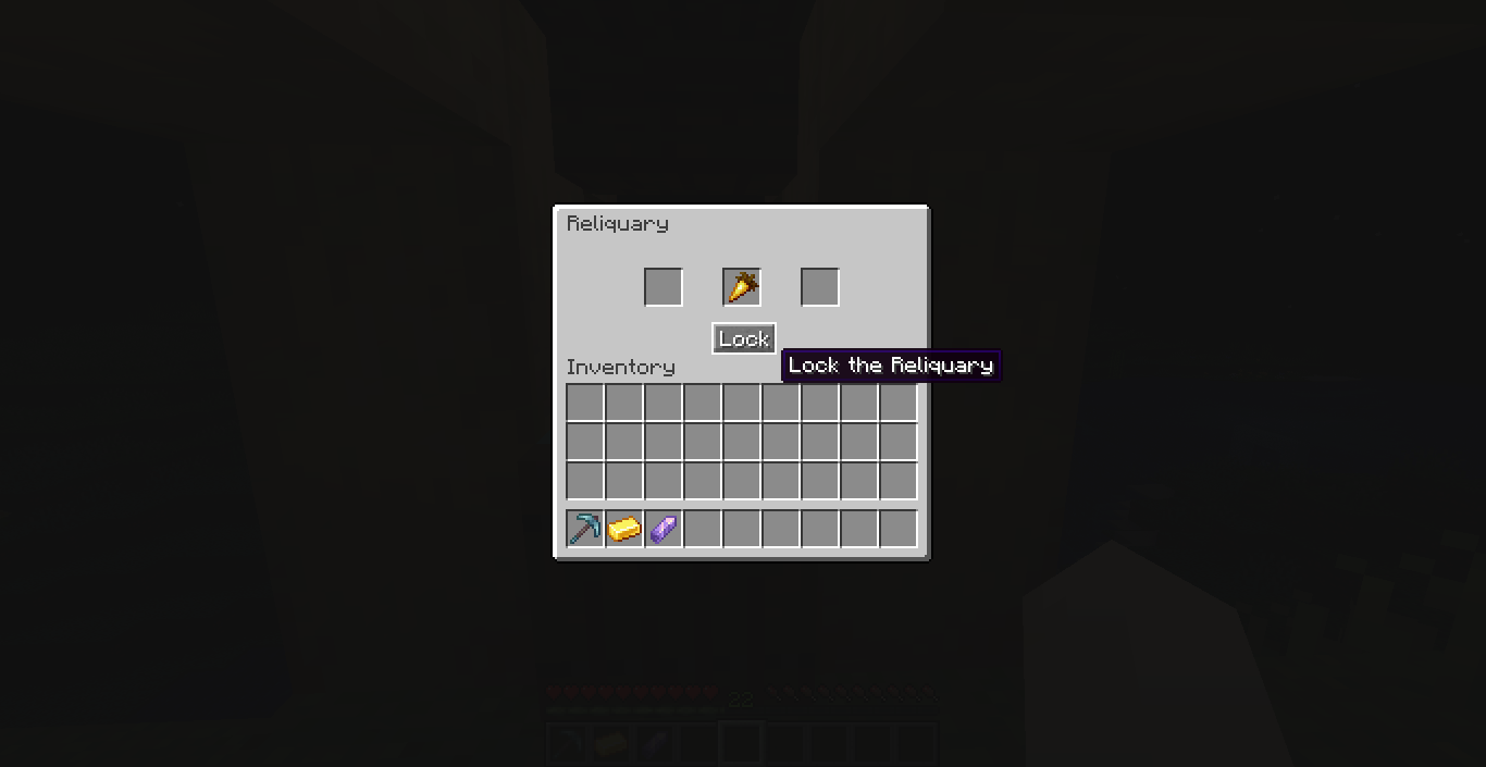 Reliquary GUI