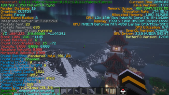 Debug Screen