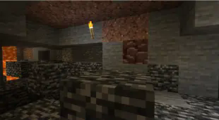 First Example of Ancient Debris in Overworld