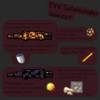 Fire Salamander Concept Art